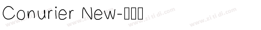 Conurier New字体转换